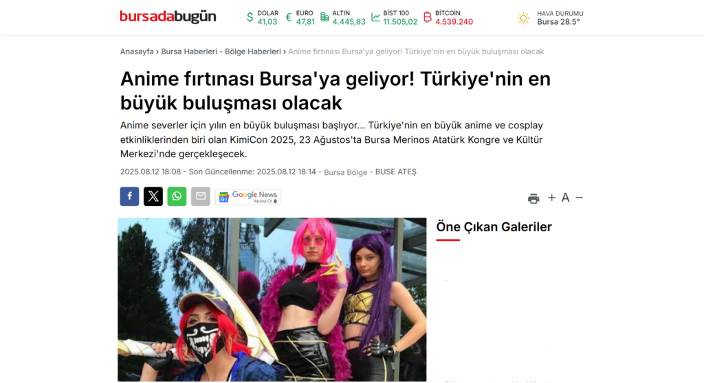 bursadabugün KimiCon 2025 Haberi