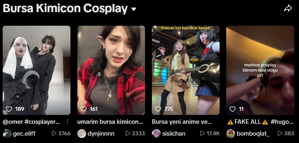 KimiCon 2025 TikTok Paylaşımları